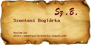 Szentesi Boglárka névjegykártya